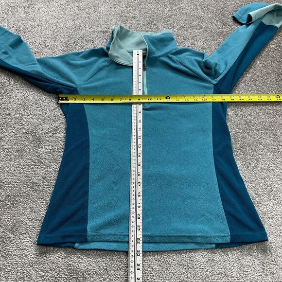 Columbia Jacket Womens Small Blue 1/4 Zip High Neck Fleece Pullover Outdoor - Picture 6 of 12